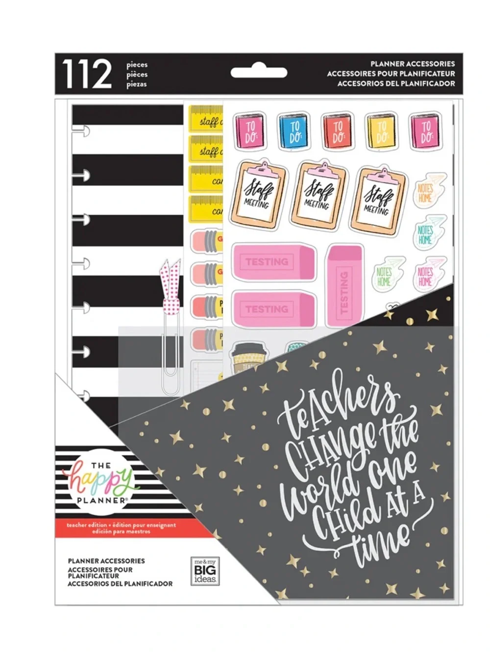 NWT-The Happy Planner-Teacher's Gonna Teach Accessory Pack